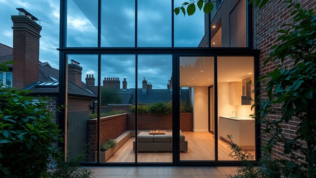 Glass Extension Walls Kensington